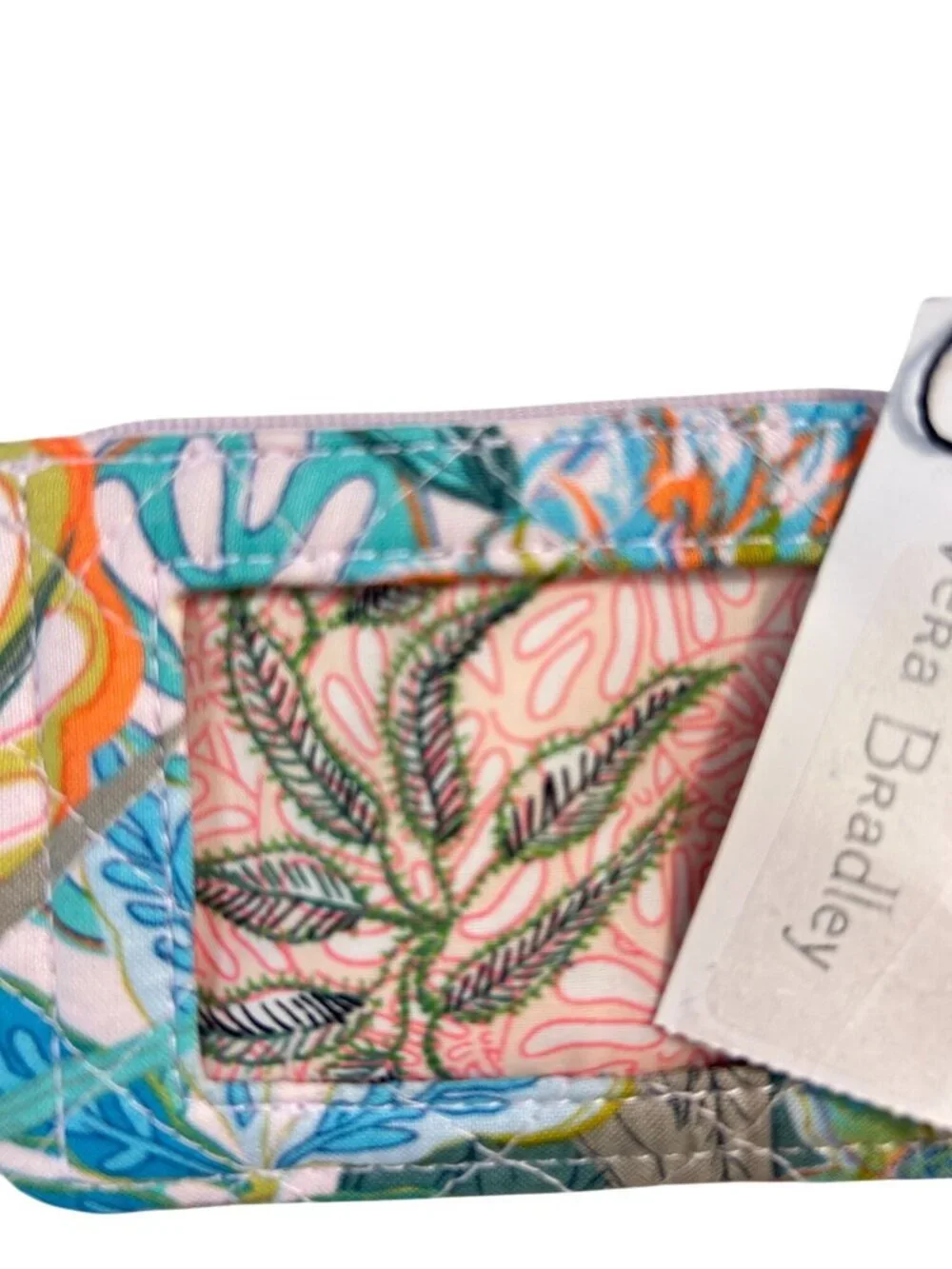 Vera Bradley Rain Forest Canopy Zip ID Coin Case Small Wallet NWT